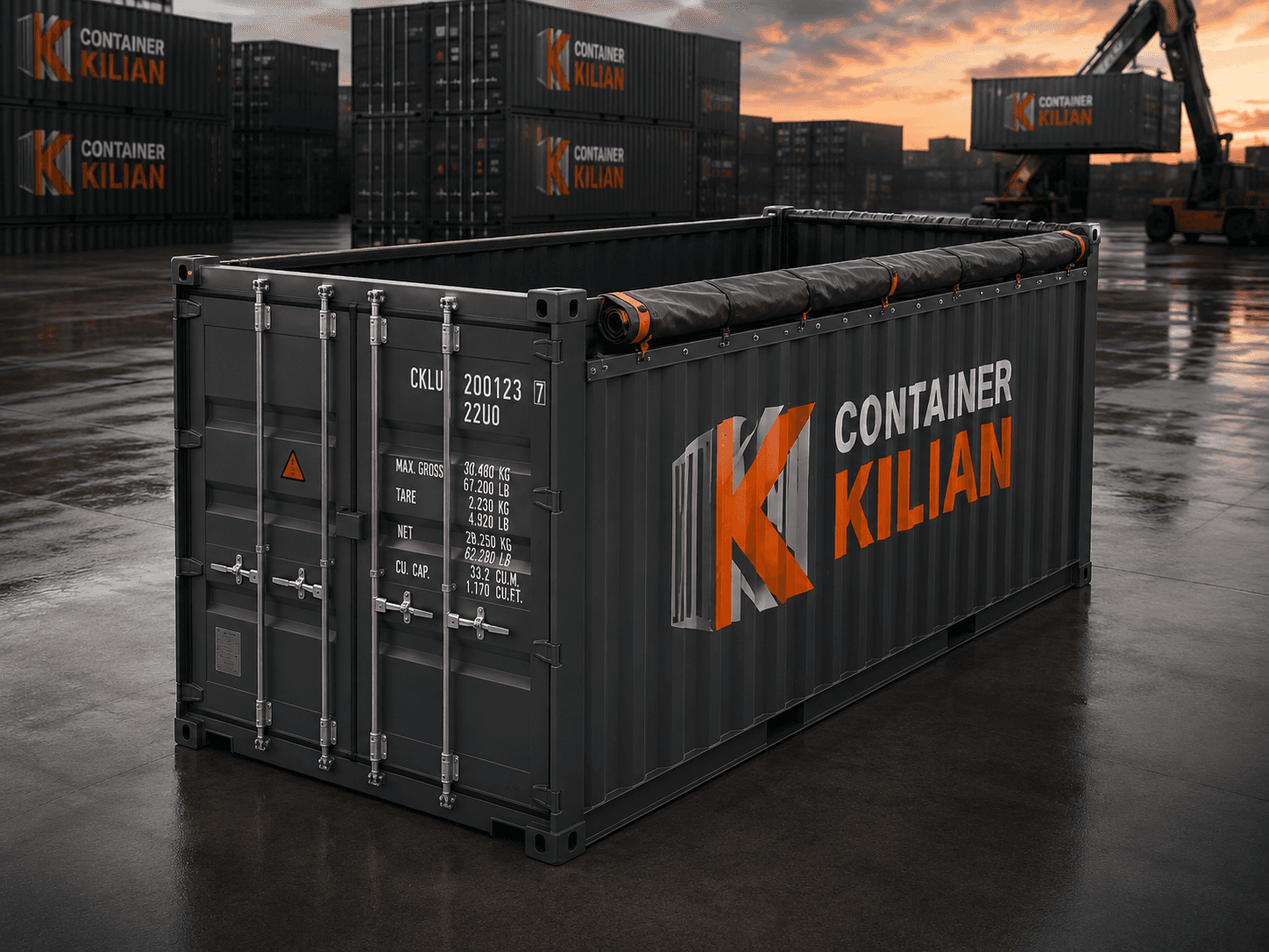 20-FUSS OPEN-TOP-CONTAINER